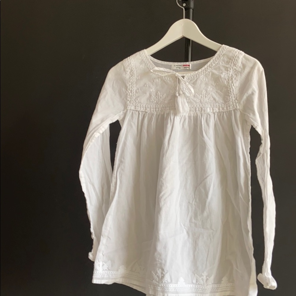 A white blouse great for summer